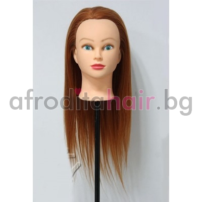 9. Фризьорска тренировъчна глава - медено руса